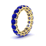 Load image into Gallery viewer, 5-carat-sapphire-eternity-band-ring-in-yellow-gold-FD11249ROBGSABLANGLE2-5.00CT-NL-YG
