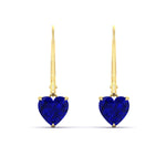 Load image into Gallery viewer, 5-carat-sapphire-heart-shape-stud-dangle-earrings-in-yellow-gold-fdear11236htgsablangle2-5.00ct-nl-yg.jpg?v=1768537022