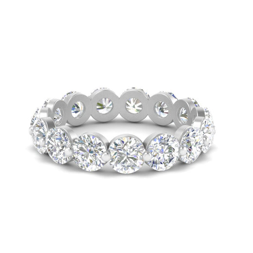 5 Ct Round Cut Diamond Eternity Ring Common Prong