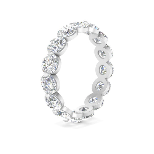5 Ct Round Cut Diamond Eternity Ring Common Prong