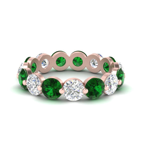 5 Ct Round Cut Diamond Eternity Ring Common Prong