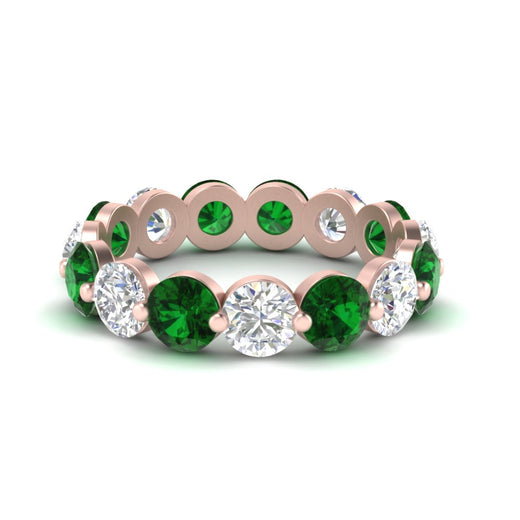 5 Ct Round Cut Diamond Eternity Ring Common Prong