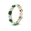 Load image into Gallery viewer, 5 Ct Round Cut Diamond Eternity Ring Common Prong