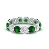 Load image into Gallery viewer, 5 Ct Round Cut Diamond Eternity Ring Common Prong