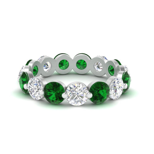 5 Ct Round Cut Diamond Eternity Ring Common Prong