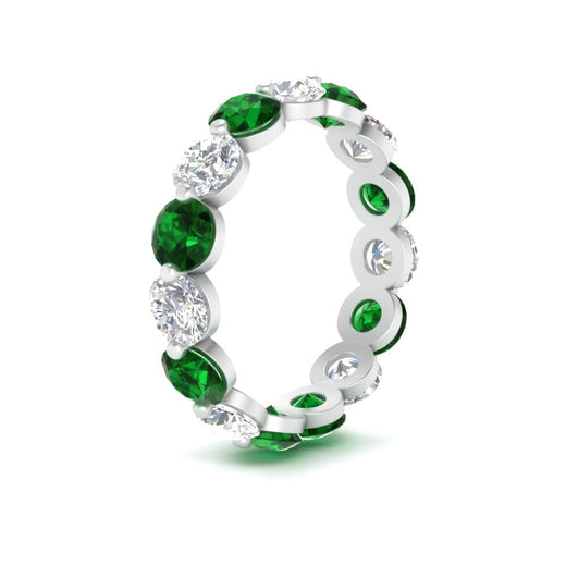 5 Ct Round Cut Diamond Eternity Ring Common Prong