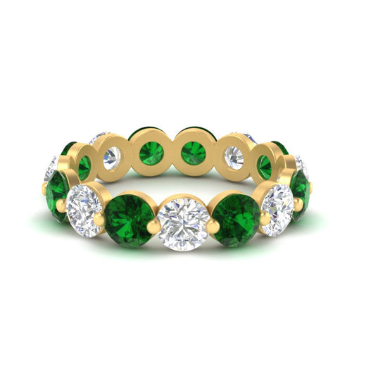 5 Ct Round Cut Diamond Eternity Ring Common Prong