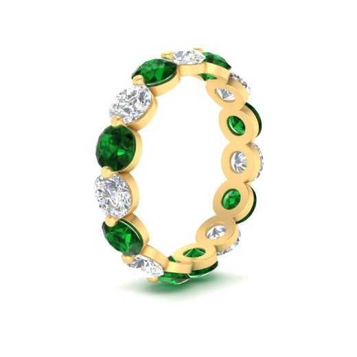 5 Ct Round Cut Diamond Eternity Ring Common Prong