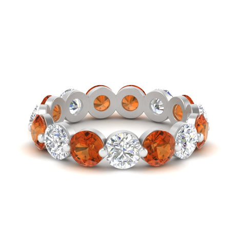 5 Ct Round Cut Diamond Eternity Ring Common Prong