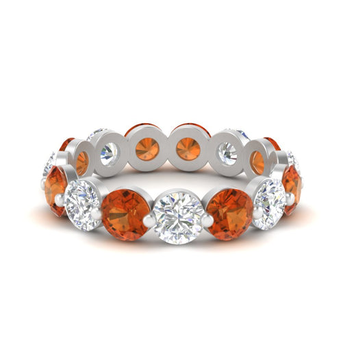 5 Ct Round Cut Diamond Eternity Ring Common Prong