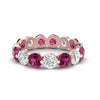 Load image into Gallery viewer, 5 Ct Round Cut Diamond Eternity Ring Common Prong