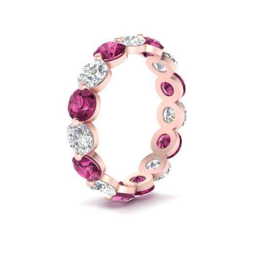 5 Ct Round Cut Diamond Eternity Ring Common Prong