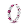 Load image into Gallery viewer, 5 Ct Round Cut Diamond Eternity Ring Common Prong