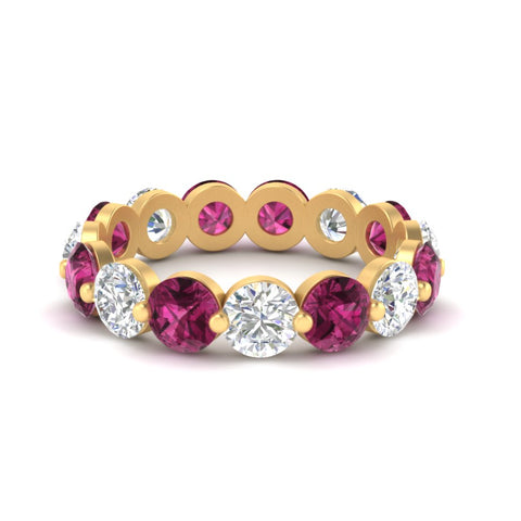 5 Ct Round Cut Diamond Eternity Ring Common Prong