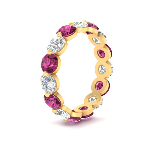 5 Ct Round Cut Diamond Eternity Ring Common Prong