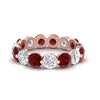 Load image into Gallery viewer, 5 Ct Round Cut Diamond Eternity Ring Common Prong