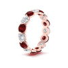 Load image into Gallery viewer, 5 Ct Round Cut Diamond Eternity Ring Common Prong