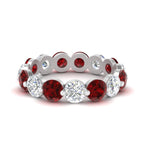Load image into Gallery viewer, 5 Carat Diamond Eternity Ring Single Prong