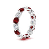 Load image into Gallery viewer, 5 Ct Round Cut Diamond Eternity Ring Common Prong