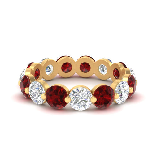5 Ct Round Cut Diamond Eternity Ring Common Prong