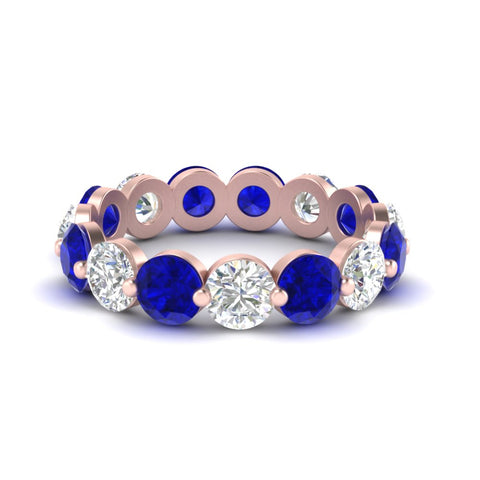 5 Ct Round Cut Diamond Eternity Ring Common Prong