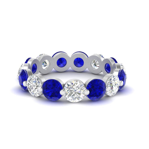 5 Ct Round Cut Diamond Eternity Ring Common Prong