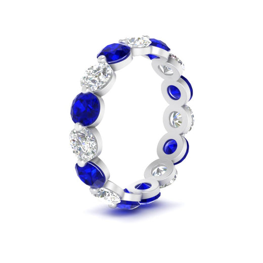 5 Ct Round Cut Diamond Eternity Ring Common Prong