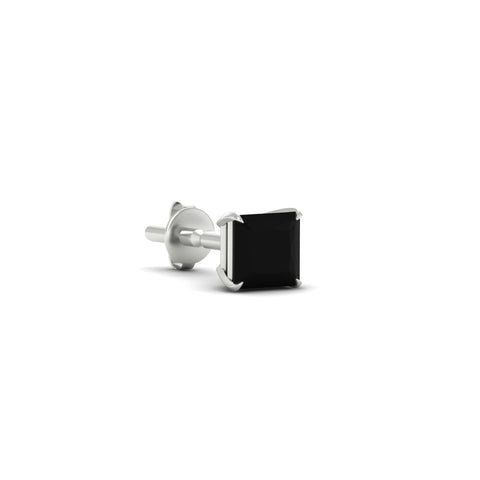 5 Carat Square Cut Mens Earring