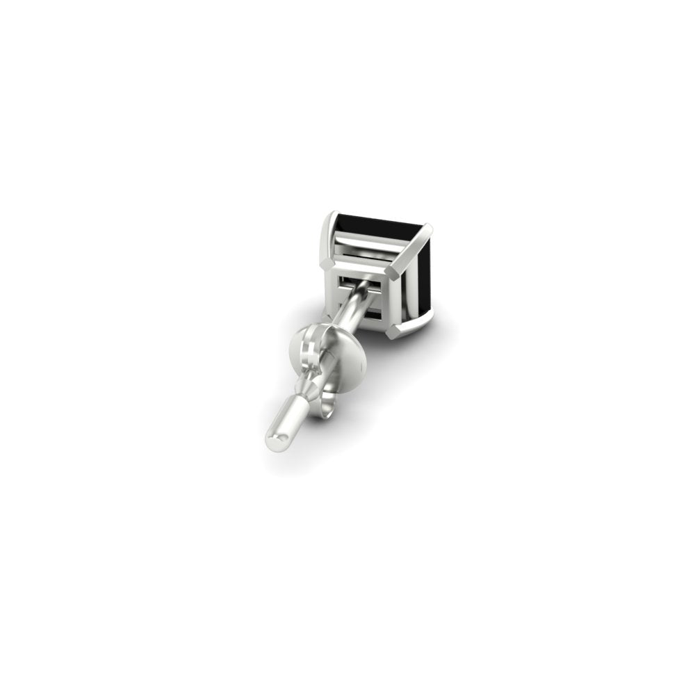 5 Carat Square Cut Mens Earring