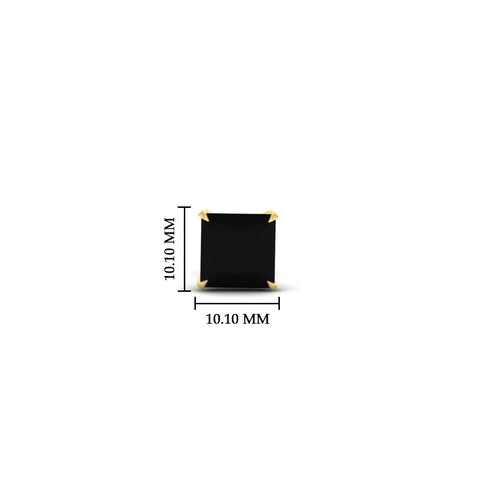 5 Carat Square Cut Mens Earring