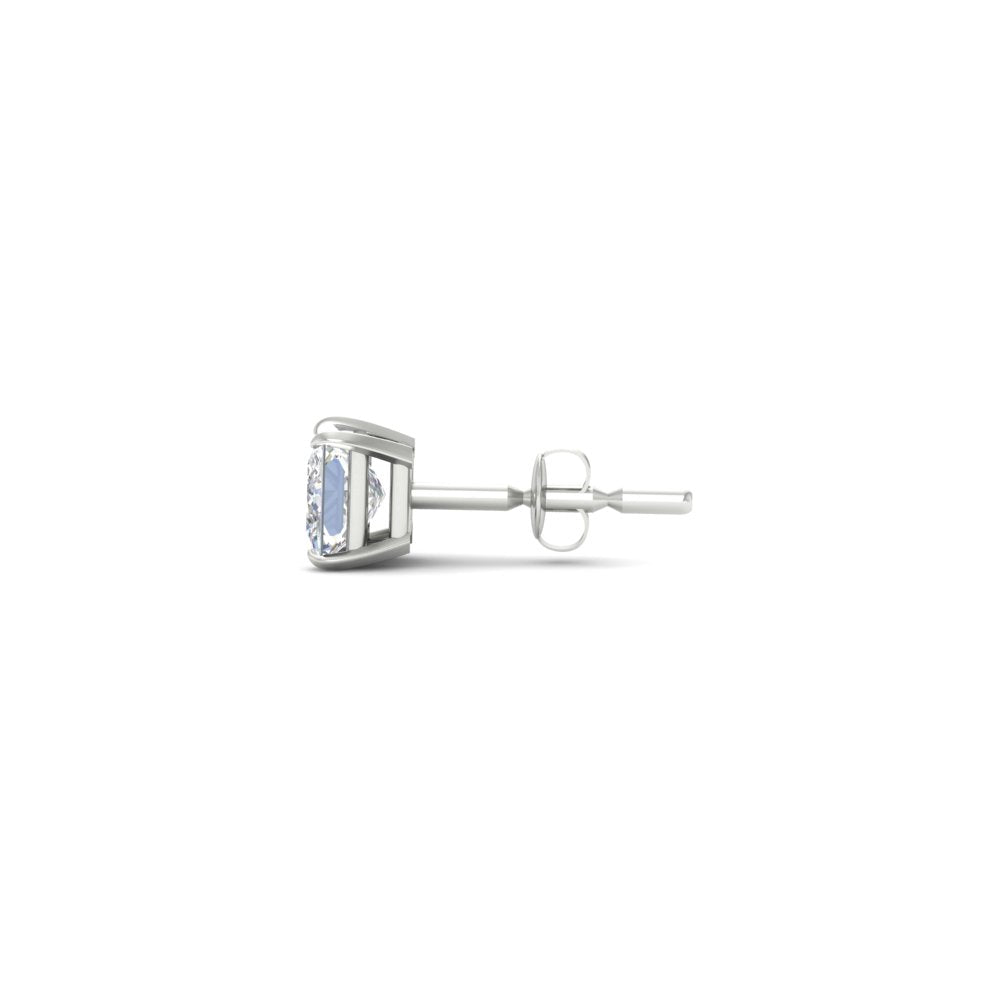 5 Carat Square Cut Mens Earring