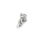 Load image into Gallery viewer, 5 Carat Square Cut Mens Earring
