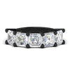 Load image into Gallery viewer, 5-ct-asscher-cut-five-stone-diamond-wedding-ring-in-black-gold-fdwb8008assleep-5.00ct-nl-bg.jpg?v=1773808024