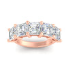 Load image into Gallery viewer, 5-ct-asscher-cut-five-stone-diamond-wedding-ring-in-rose-gold-fdwb8008asangle5-5.00ct-nl-rg.jpg?v=1773808024