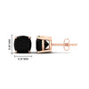 Load image into Gallery viewer, 5-ct-cushion-cut-black-diamond-basket-stud-earring-in-rose-gold-fdear10411cugblackangle2-5.00ct-nl-rg-hw.jpg