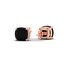 Load image into Gallery viewer, 5-ct-cushion-cut-black-diamond-basket-stud-earring-in-rose-gold-fdear10411cugblackangle4-5.00ct-nl-rg.jpg