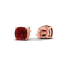 Load image into Gallery viewer, 5-ct-cushion-cut-ruby-basket-stud-earring-in-rose-gold-fdear10411cugrudrangle4-5.00ct-nl-rg.jpg