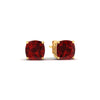 Load image into Gallery viewer, 5-ct-cushion-cut-ruby-basket-stud-earring-in-yellow-gold-fdear10411cugrudrangle1-5.00ct-nl-yg.jpg