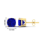 Load image into Gallery viewer, 5-ct-cushion-cut-sapphire-basket-stud-earring-in-yellow-gold-fdear10411cugsablangle2-5.00ct-nl-yg-hw.jpg