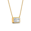 Load image into Gallery viewer, 5-ct-east-west-radiant-cut-bezel-diamond-pendant-in-yellow-gold-fdpd11763raangle3-5.00ct-nl-yg.jpg