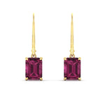 Load image into Gallery viewer, 5-ct-emerald-cut-pink-sapphire-drop-earrings-in-yellow-gold-fdear11236emgsadrpiangle2-5.00ct-nl-yg.jpg?v=1765364332
