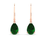 Load image into Gallery viewer, 5-ct-lever-back-pear-shaped-emerald-earrings-for-women-in-rose-gold-fdear11236pegemgrangle2-5.00ct-nl-rg.jpg?v=1768545021