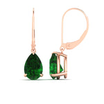 Load image into Gallery viewer, 5-ct-lever-back-pear-shaped-emerald-earrings-for-women-in-rose-gold-fdear11236pegemgrangle4-5.00ct-nl-rg.jpg?v=1768545021