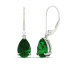 Load image into Gallery viewer, 5-ct-lever-back-pear-shaped-emerald-earrings-for-women-in-white-gold-fdear11236pegemgrangle1-5.00ct-nl-wg.jpg?v=1768545021