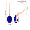 Load image into Gallery viewer, 5-ct-lever-back-pear-shaped-sapphire-earrings-for-women-in-rose-gold-fdear11236pegsablangle4-5.00ct-nl-rg-hw.jpg?v=1768544716