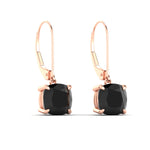 Load image into Gallery viewer, 5-ct-leverback-cushion-cut-black-diamond-drop-earrings-in-rose-gold-fdear11236cugblackangle3-5.00ct-nl-rg.jpg?v=1765359813