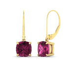 Load image into Gallery viewer, 5-ct-leverback-cushion-cut-pink-sapphire-drop-earrings-in-yellow-gold-fdear11236cugsadrpiangle1-5.00ct-nl-yg.jpg?v=1765359813