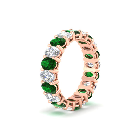 5-ct-oval-diamond-basket-prong-eternity-band-with-emerald-in-rose-gold-fdewb8324ovgemgrangle2-5.00x3.50mm-nl-rg