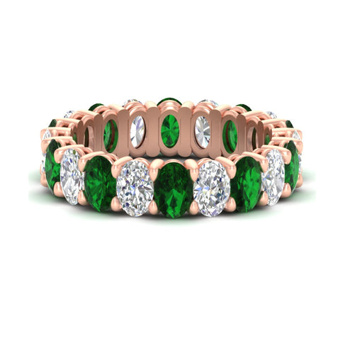 5-ct-oval-diamond-basket-prong-eternity-band-with-emerald-in-rose-gold-fdewb8324ovgemgrsleep-5.00x3.50mm-nl-rg