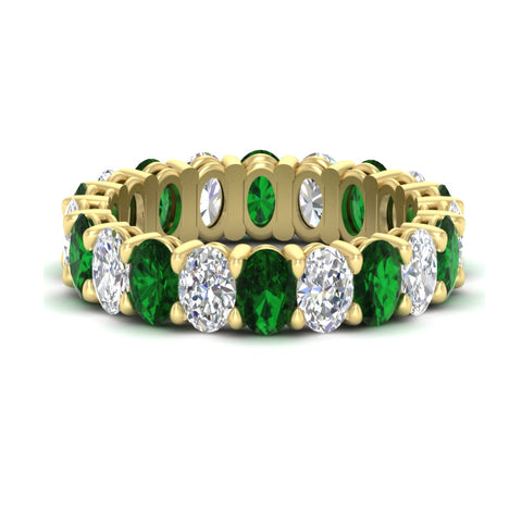 5-ct-oval-diamond-basket-prong-eternity-band-with-emerald-in-yellow-gold-fdewb8324ovgemgrsleep-5.00x3.50mm-nl-yg